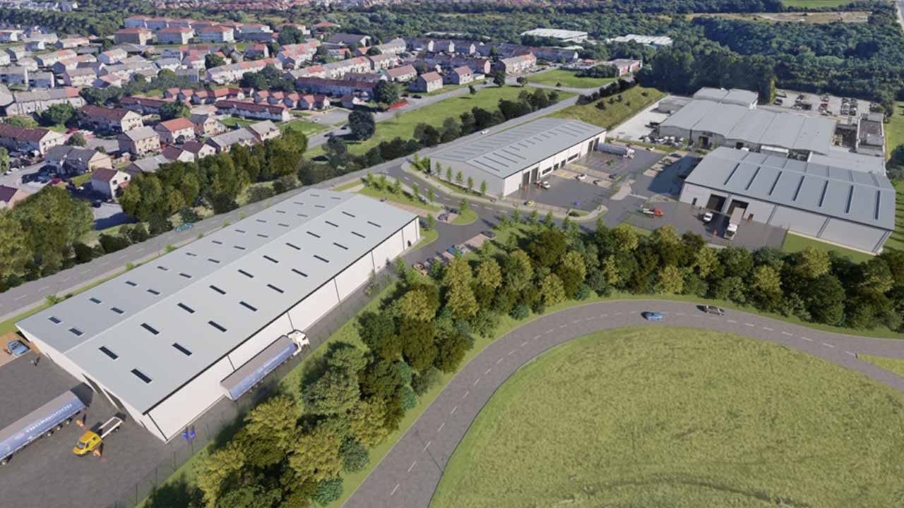 105,000 sq ft industrial development begins construction at Shawhead Point in Coatbridge Image